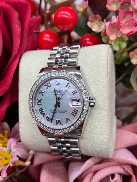 rolex 178384 white pearl|Rolex gem sets 31mm.